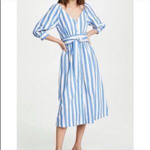 Moon River | Striped Midi Dress